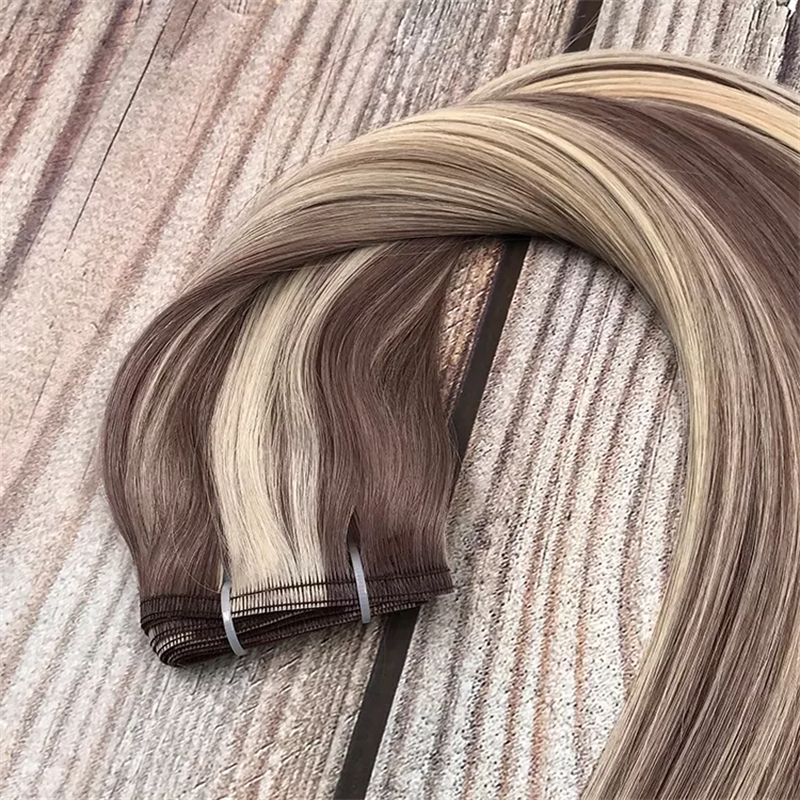 Russian Flat Weft Remy New Arrival 100% Remy Hair Extension Piano Color